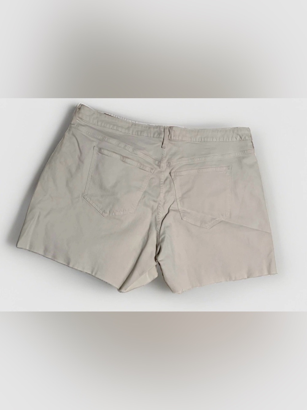 Madewell The Curvy Perfect Jean Shorts 20W Plus Ivory Raw Hem High Rise - Picture 2 of 4